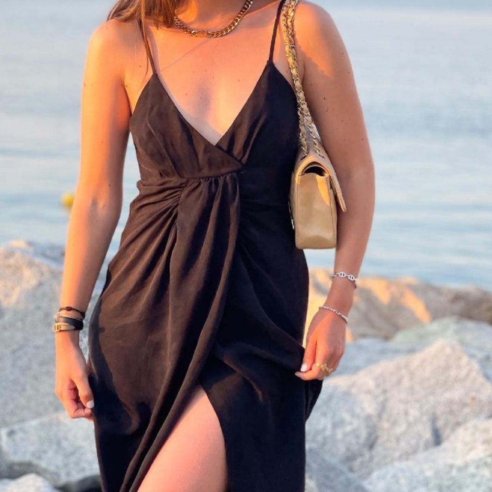 NWT Zara Draped Dress size Small